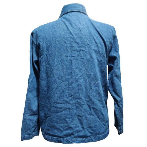 Bobbie Brooks M Vintage Patchwork Denim Jacket Embroidered Accents Americana - Picture 3 of 13